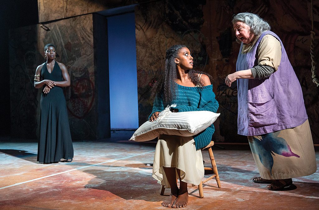 Roslyn Ruff, Condola Rashad, and Jayne Houdyshell in the 2013 Broadway revival of Romeo and Juliet.